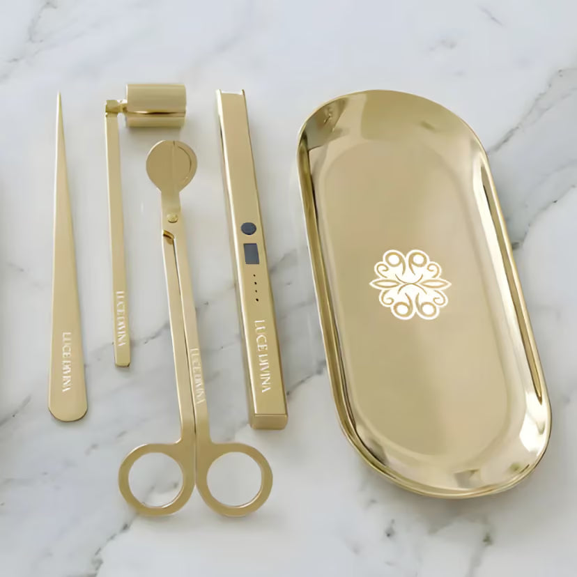 The Essential Candle Care Kit, Gold