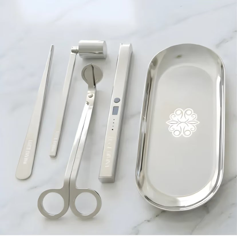 The Essential Candle Care Kit, Silver